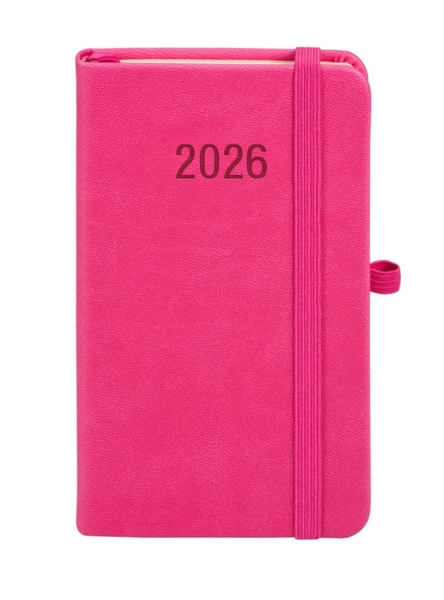 Kalendarz książkowy A6 TDW Memofix różowy Antra